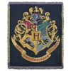 Warner Bros Hogwarts Crest Woven Throw