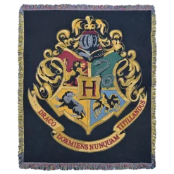 Warner Bros Hogwarts Crest Woven Throw