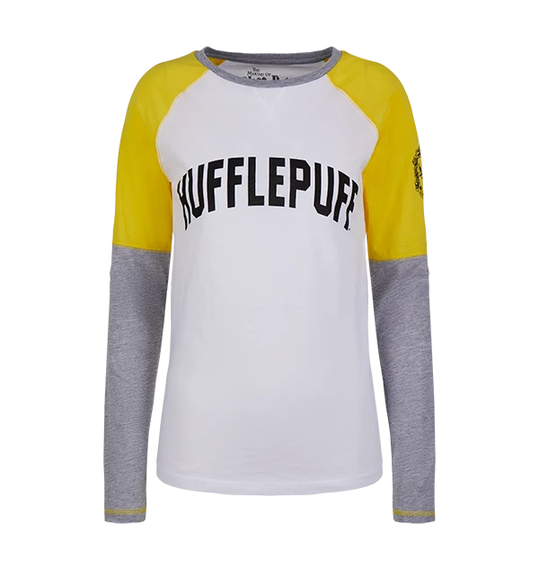 Warner Bros Best Sellers Hufflepuff Ladies Raglan Shirt