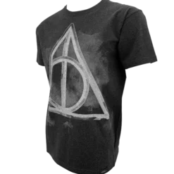 Warner Bros Best Sellers Deathly Hallows Smoky Charcoal T-Shirt