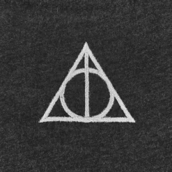 Warner Bros Best Sellers Deathly Hallows Smoky Charcoal T-Shirt