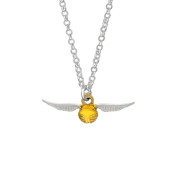 Warner Bros Golden Snitch Sterling Silver Necklace