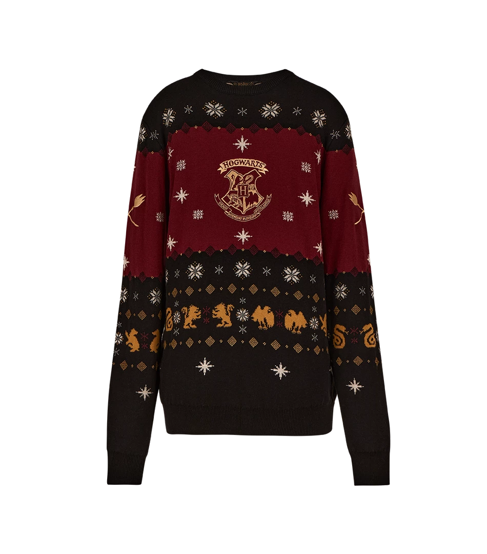 Warner Bros Hogwarts Knitted Christmas Jumper