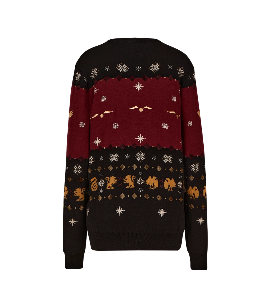 Warner Bros Hogwarts Knitted Christmas Jumper