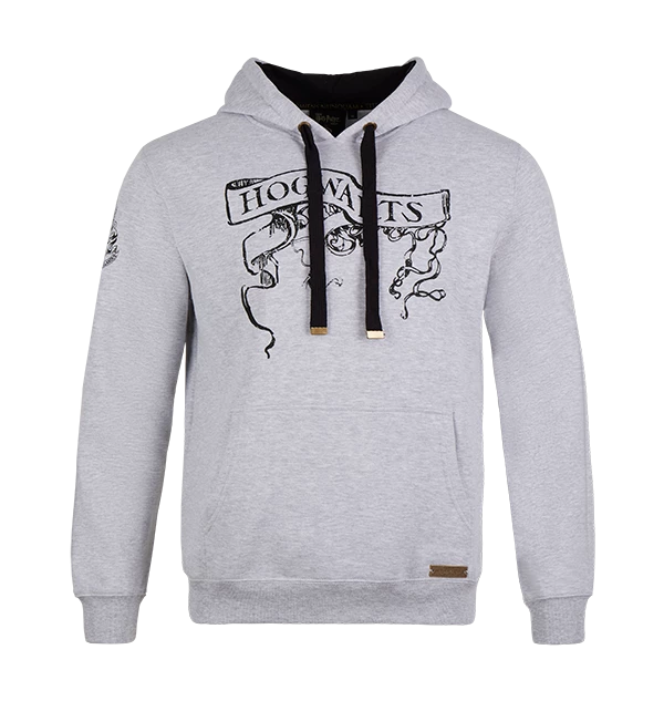 Warner Bros Hogwarts Scroll Hooded Jumper