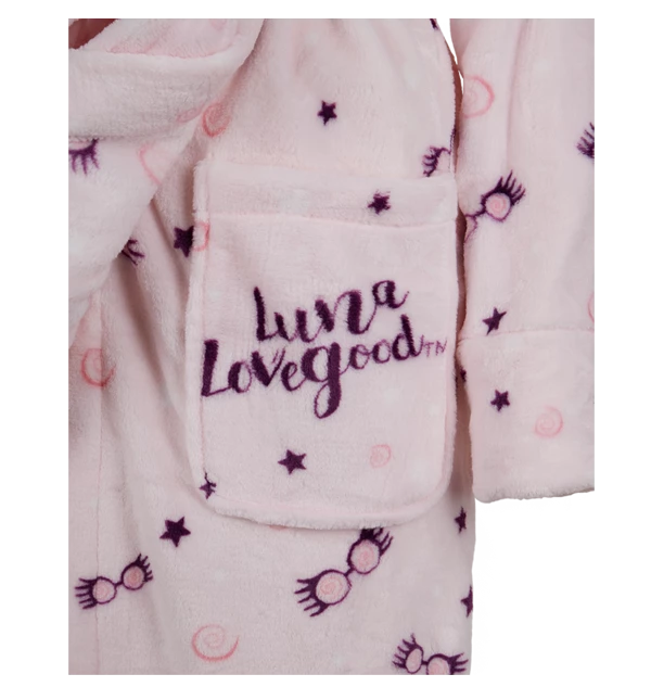 Warner Bros Best Sellers Luna Lovegood Spectrespecs Pink Bathrobe
