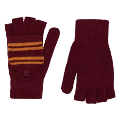 Warner Bros Gryffindor Knitted Mitten Capped Gloves
