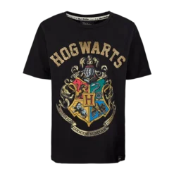 Warner Bros Kids Hogwarts Crest Black T-Shirt