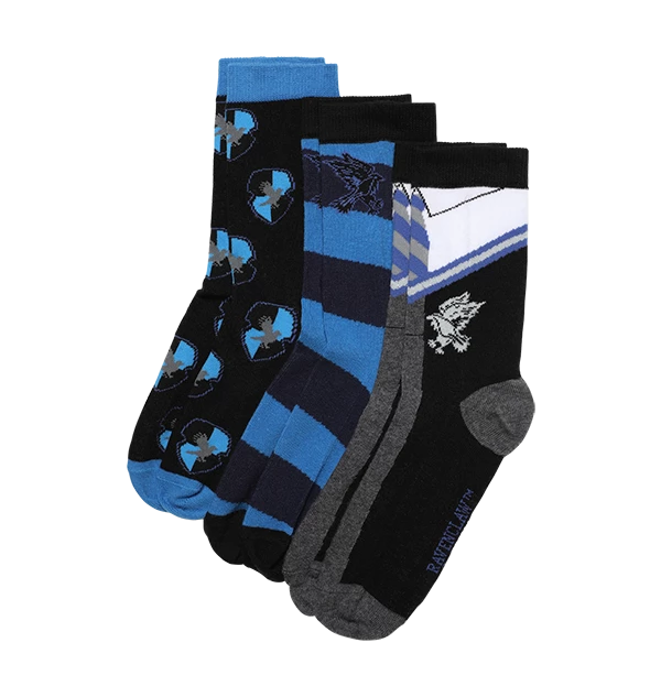 Warner Bros Ravenclaw House 3-Pack Socks