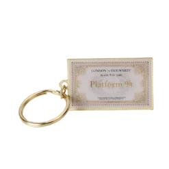 Warner Bros Hogwarts Express Ticket Keyring Platform 9¾