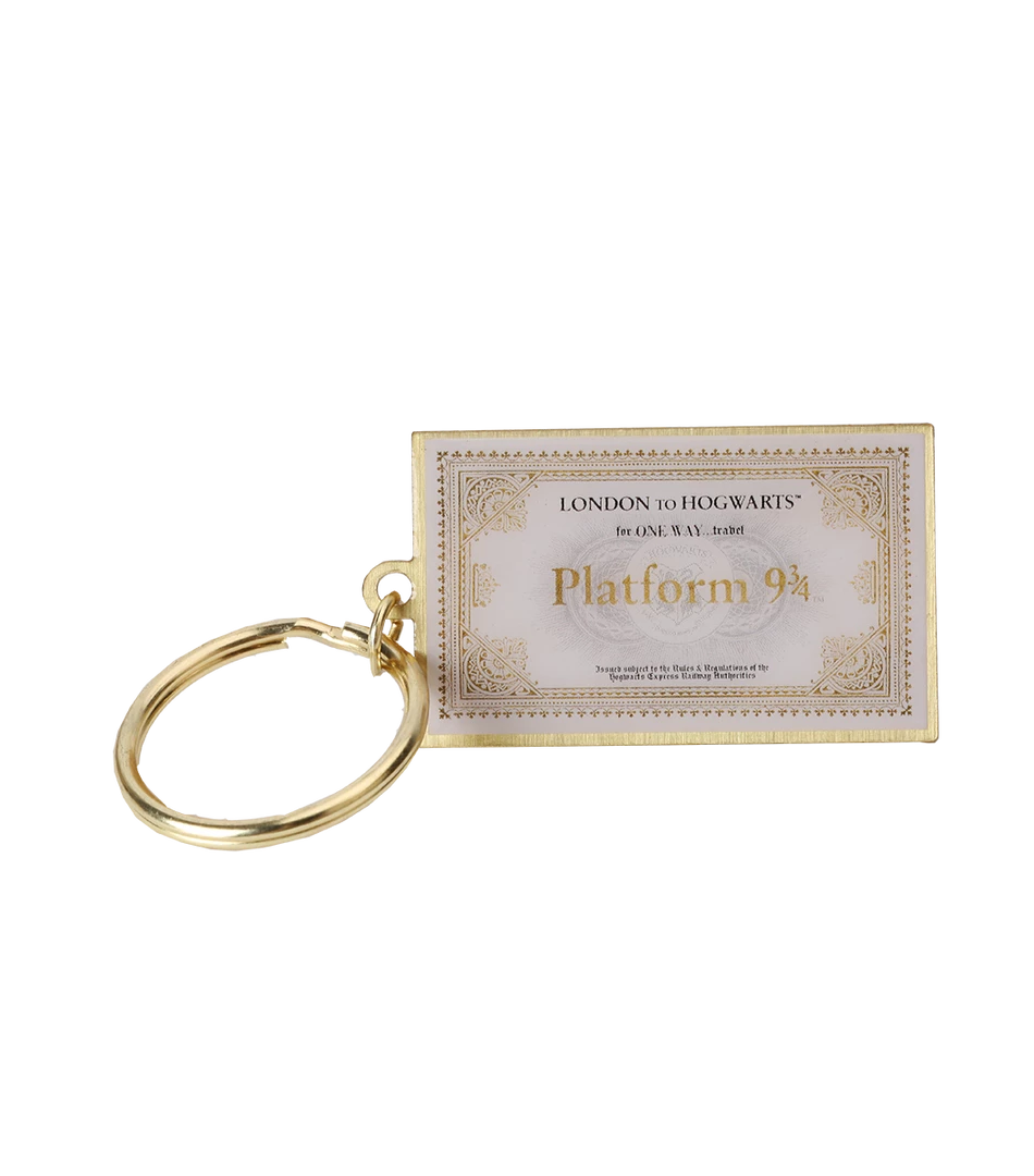 Warner Bros Hogwarts Express Ticket Keyring Platform 9¾