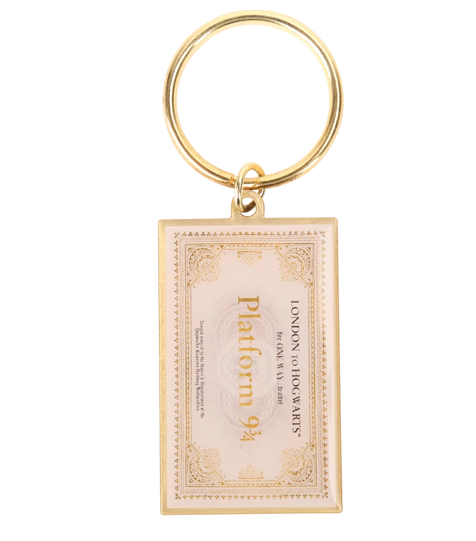 Warner Bros Hogwarts Express Ticket Keyring Platform 9¾