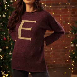 Warner Bros Weasley Knitted Jumpers 'E' Weasley Knitted Jumper